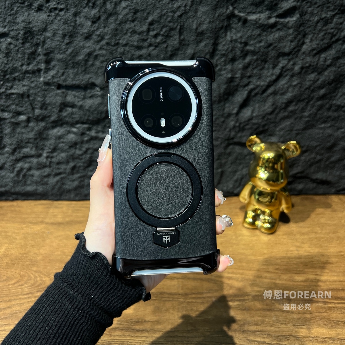 适用于华为mate70pro手机壳支架磁吸mate60真皮mate70防摔mate60