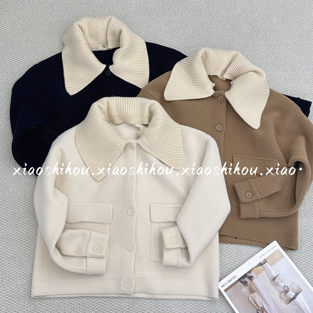 小时候女装大口袋水貂绒外套77999