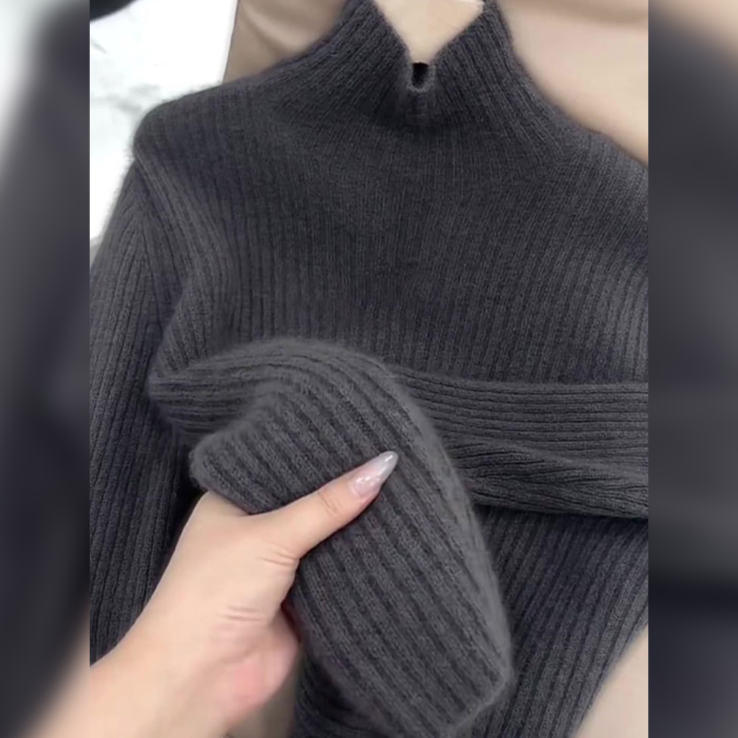 纯色针织衫毛衣女款2025年秋冬装新款爆款保暖内搭打底衫针织上衣