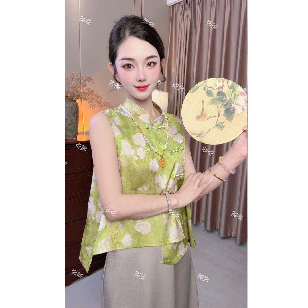 【福禄绘锦】传统中国风提花马甲四季通用马夹宽松气质中国风印花