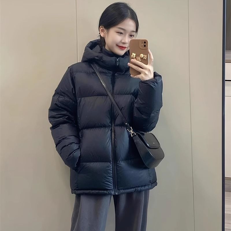 冬季小个子粉色短款羽绒棉衣棉服外套女款冬天加厚学生面包服棉袄