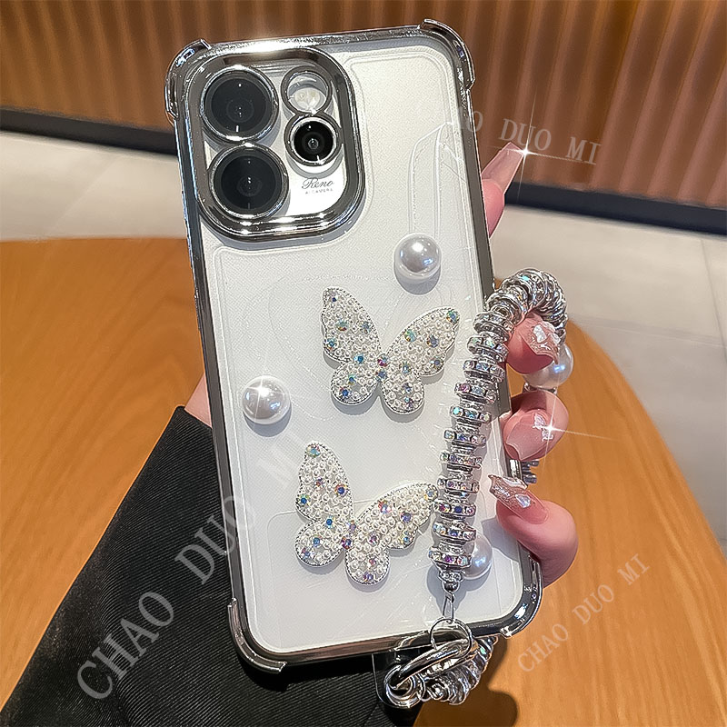 潮多米适用opporeno15手机壳reno15pro新款女透明气囊手链全包套