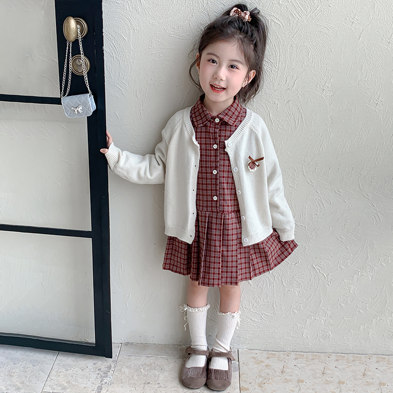 女童秋装套装春秋2025新款女宝宝早秋韩系穿搭洋气儿童秋季两件套
