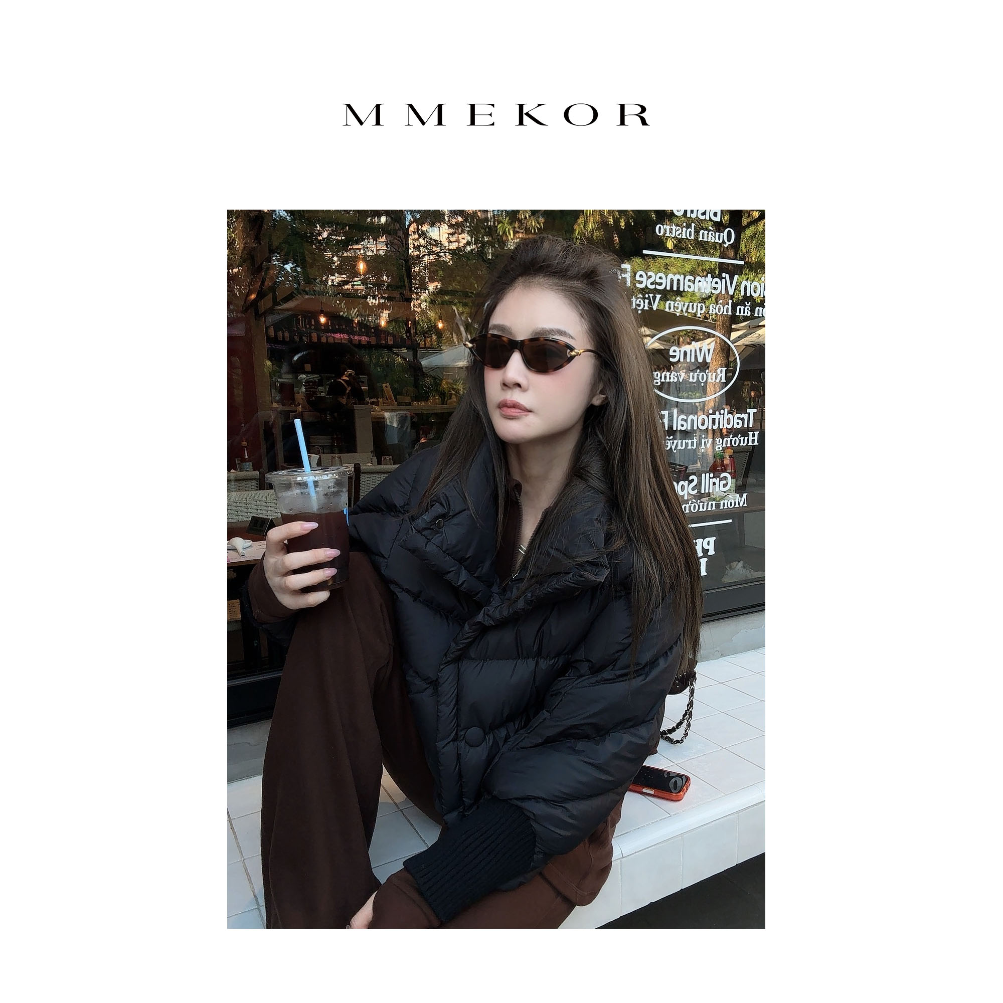 MMEKOR“小飞侠”羽绒服 2025新款秋款暗黑内啡肽通勤外套 30517