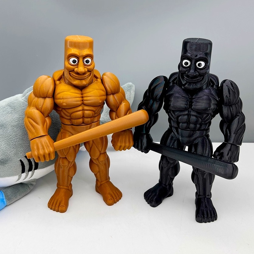 22cm拼装肌肉木棍人公仔手办儿童礼物tungtungsahr外国山海经模型