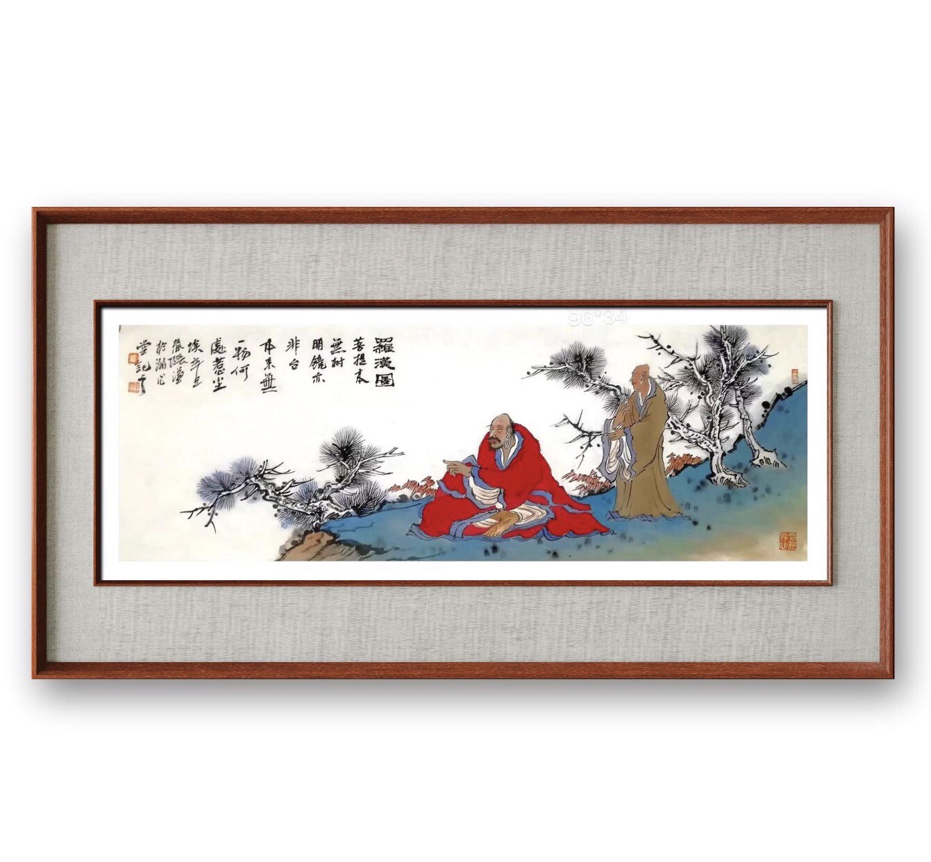 张谦 横幅作品 96×34厘米 宣纸软片未裱 中美协会员张勇