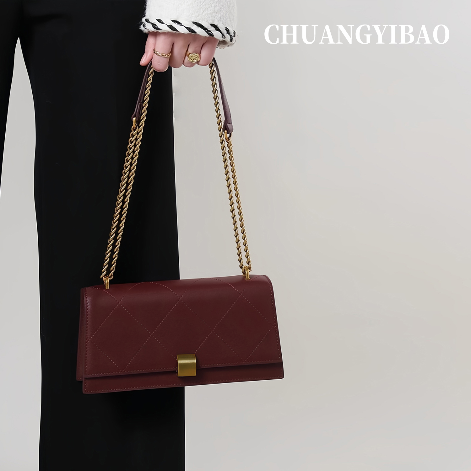 轻奢小众高级感链条腋下包包女式2025新款秋冬通勤百搭单肩斜挎包