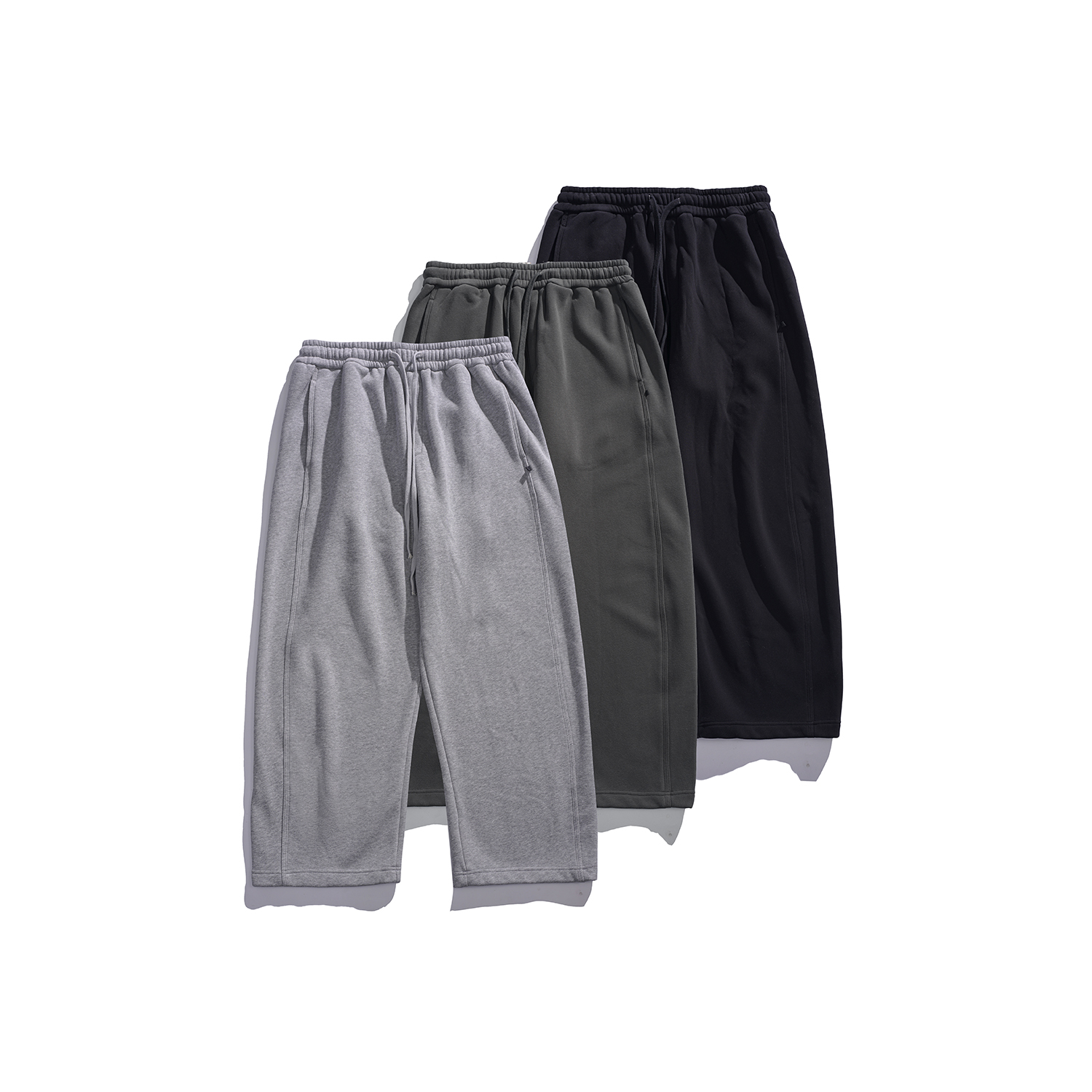 dfsea 必入 加绒加厚宽松卫裤 高品质桑蚕丝羊毛内底 超保暖舒适