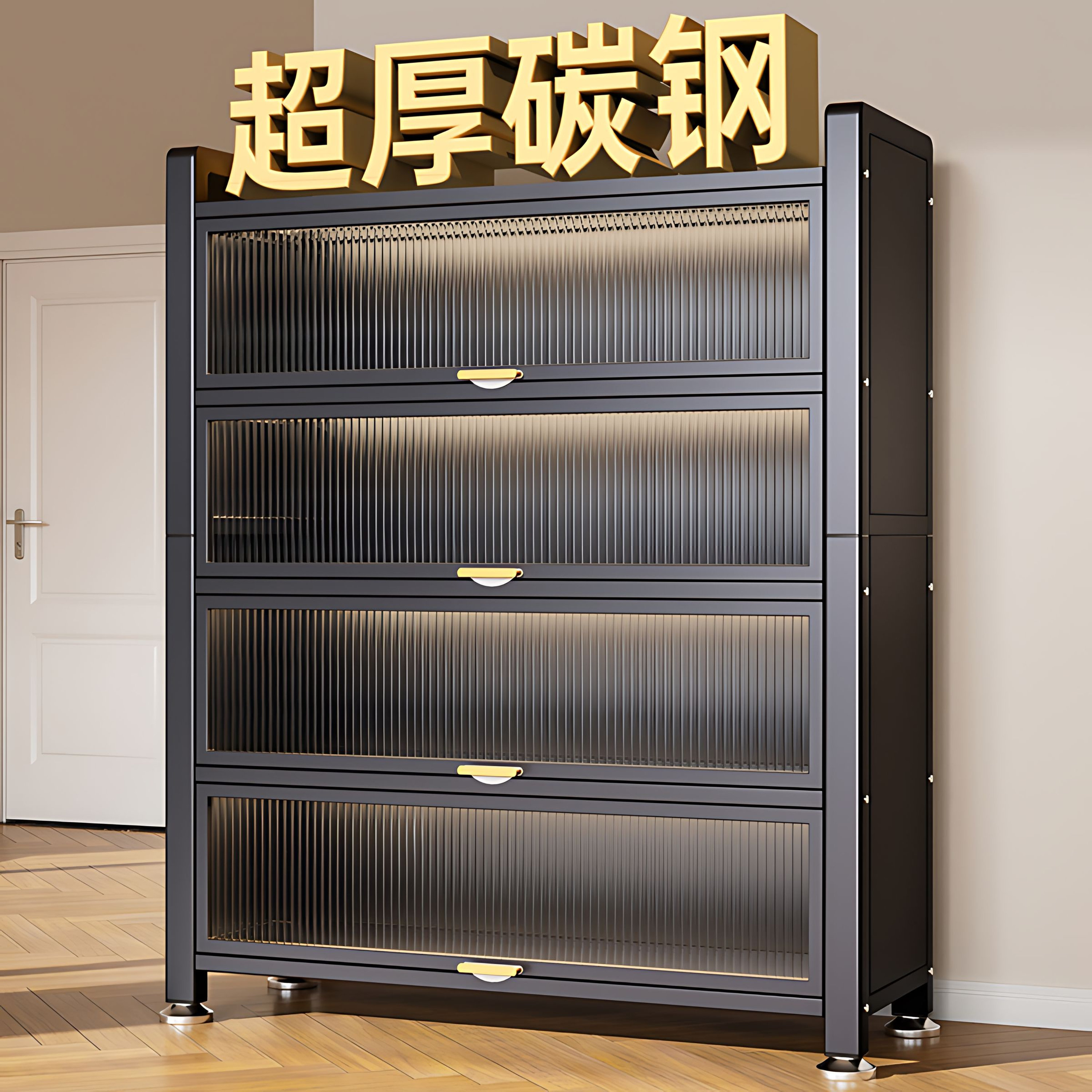 官方正品碗柜厨房收纳书房客厅厨房收纳置物柜餐边柜多功能防潮
