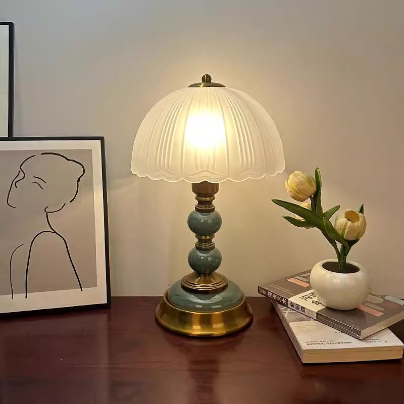 书桌网红家用台灯卧室睡眠灯复古床头灯台灯卧室床头灯小夜灯轻奢