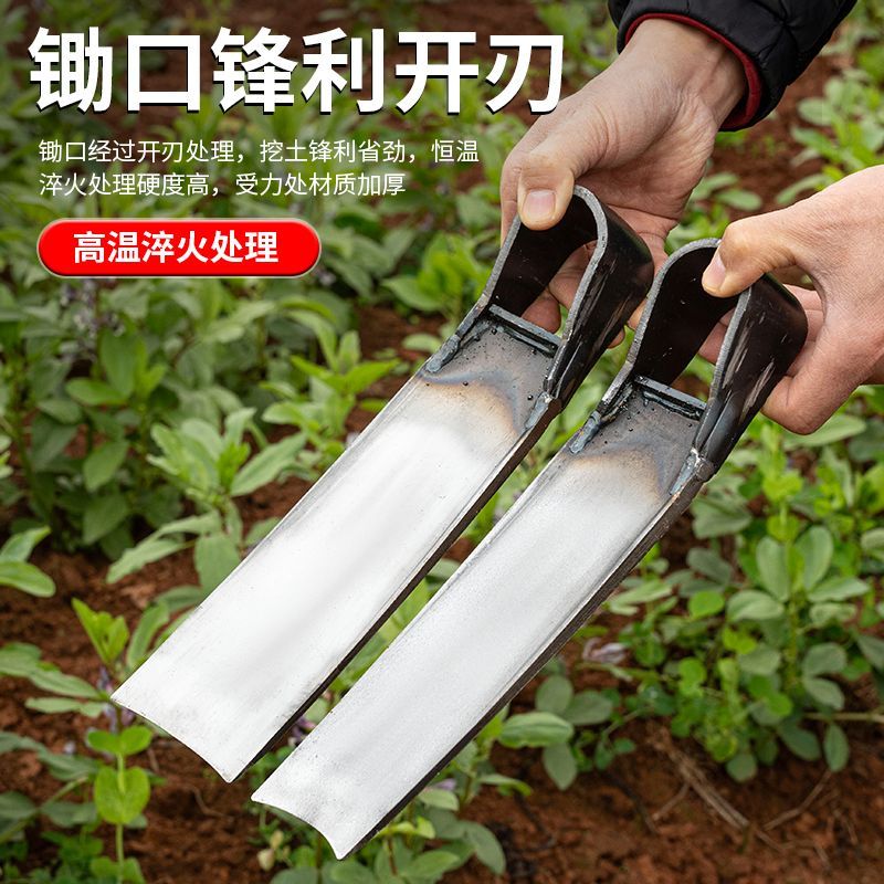 挖笋专用锄头加厚锄头挖笋神器种菜老式锄头挖地除草农用开荒铲草