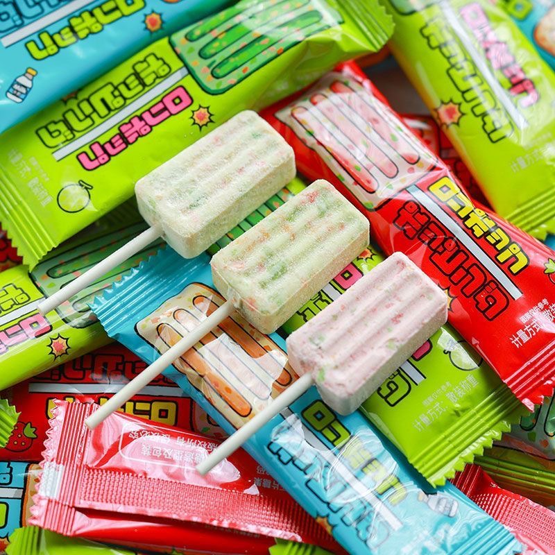 跳跳奶棒糖休闲糖果棒棒糖网红糖果解压水果味跳跳糖糖果混合装