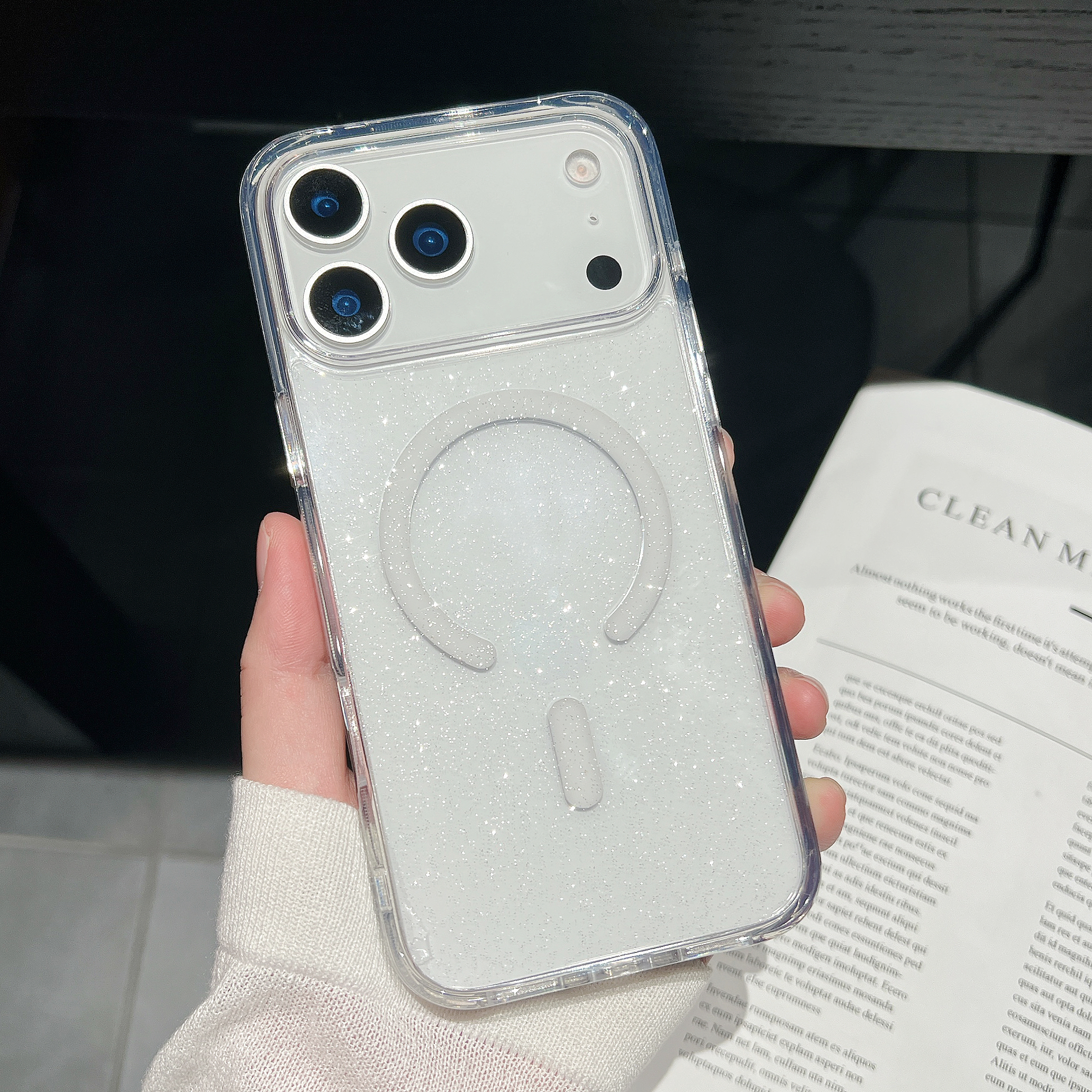 适用苹果17手机壳iPhone17promax小红书爆款pro保护套透明磁吸潮