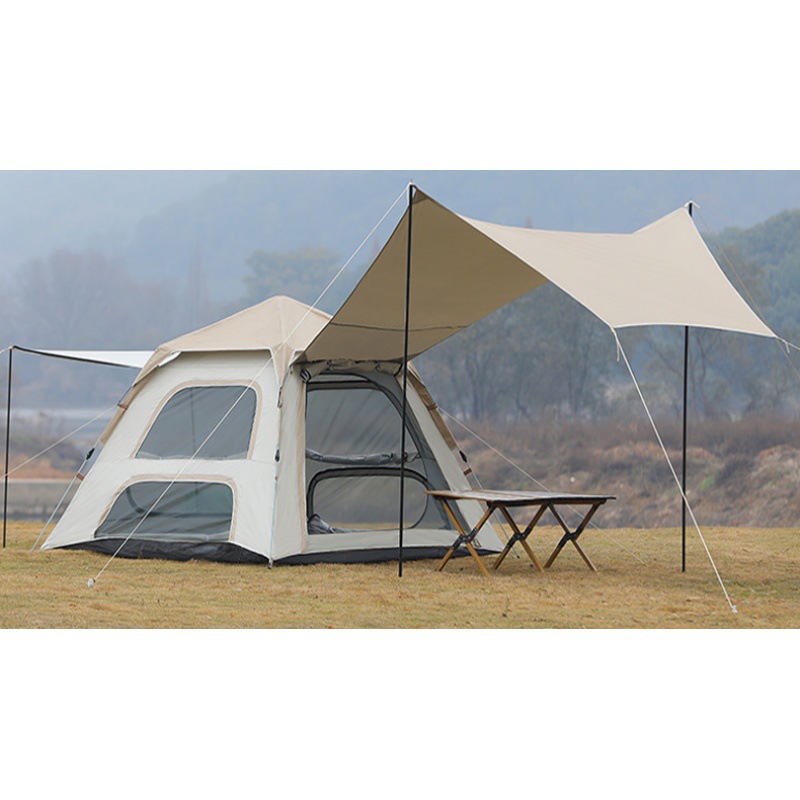 户外全自动折叠帐篷防雨防晒透气防蚊虫适合家庭野营户外帐篷