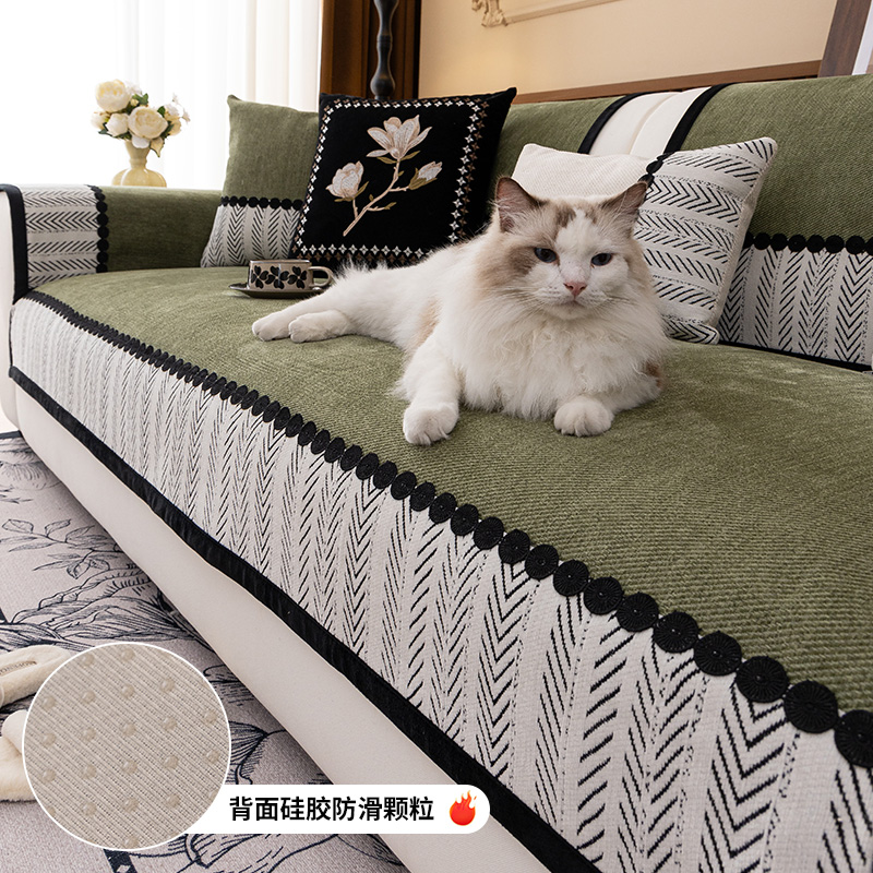 【萧邦】见初沙发垫布艺简约沙发盖巾防尘防猫抓盖布罩沙发座垫子