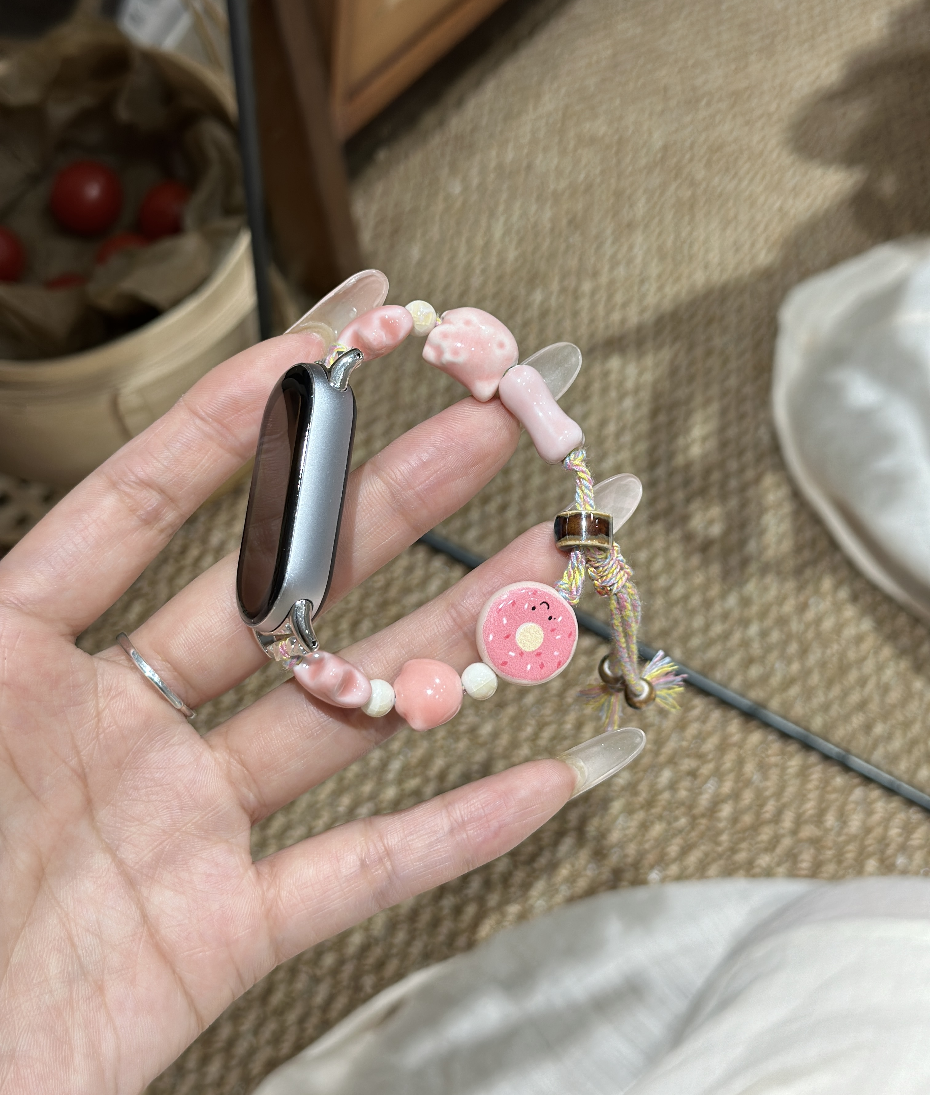 原创手作新中式陶瓷表带编织设计适用小米/iWatch/华为/红米表带