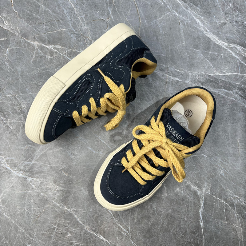 潮鞋子男款ins低帮复古潮流百搭男士休闲板鞋韩版小众拼色男鞋子