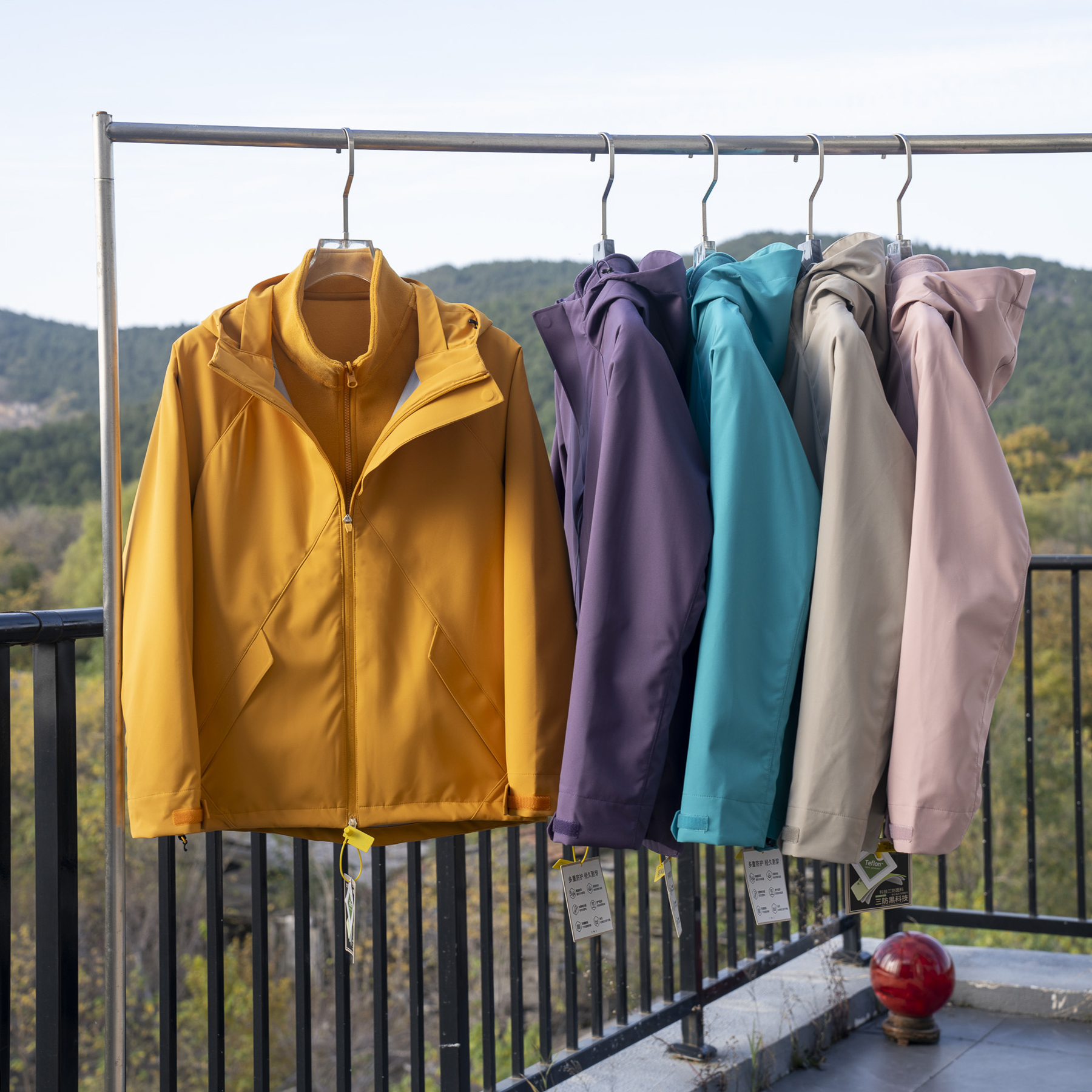 真冲特氟龙三防三合一厚冬季奥粒绒全天候保暖机能冲锋衣户外外套