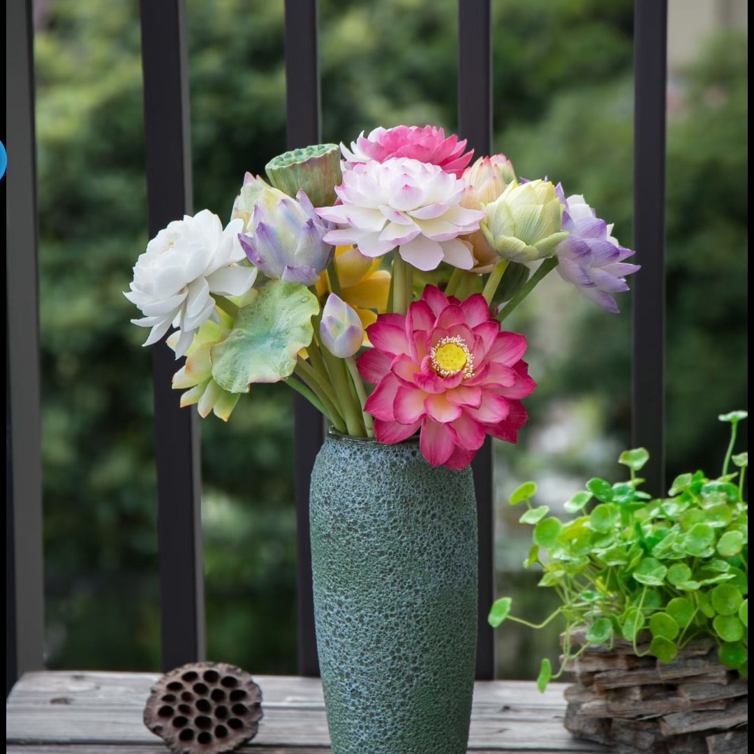 丽娟手工树脂粘土仿真永生荷花