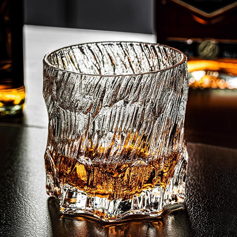 网红日式加厚威士忌酒杯玻璃洋酒杯钠钙玻璃高颜值家用喝水杯杯具