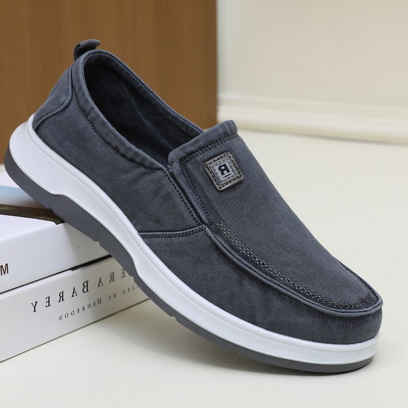 新款老北京布鞋男款耐磨防滑透气爆款秋季爸爸鞋一脚蹬休闲鞋