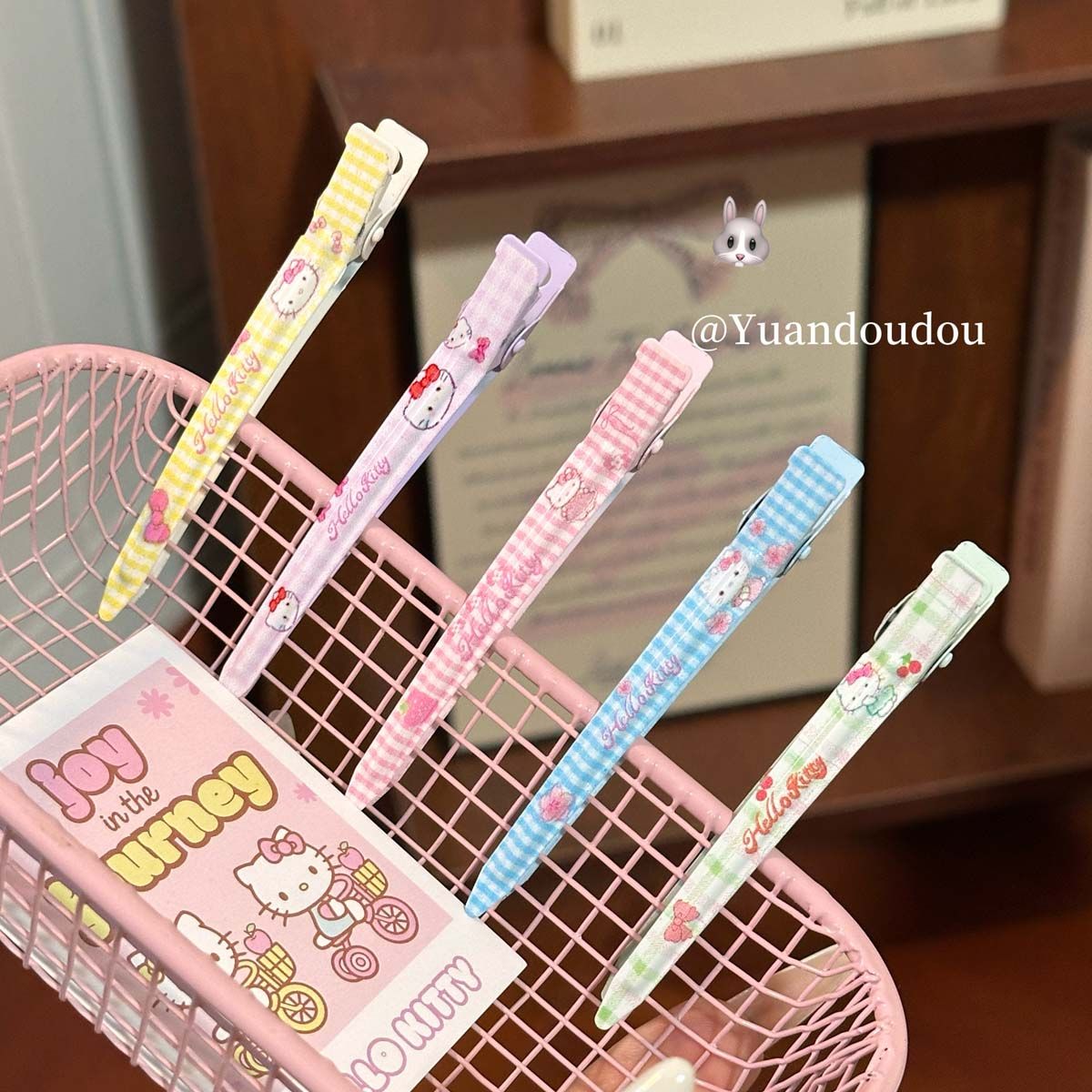 Kitty发夹一字发卡萌趣卡通头饰可爱少女心蓬松刘海碎发佩戴神器