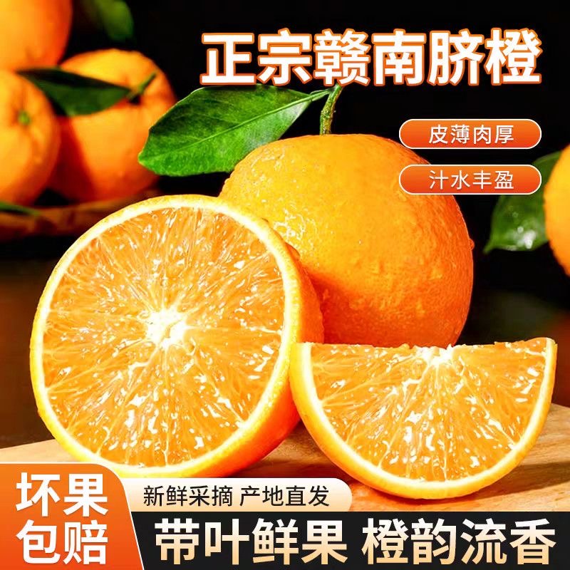 正宗赣南脐橙当季新鲜水果橙子现摘农家甜橙子