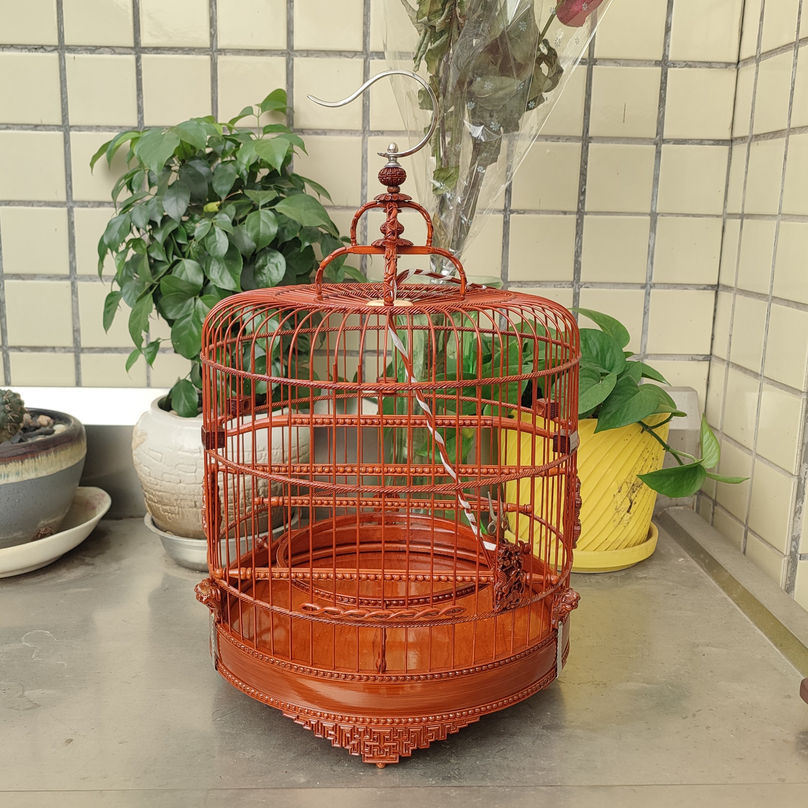 珍藏款精品鸟笼56枝26正装精工鸟笼小黑白仙鹟歌鸲笼全新老笼高档