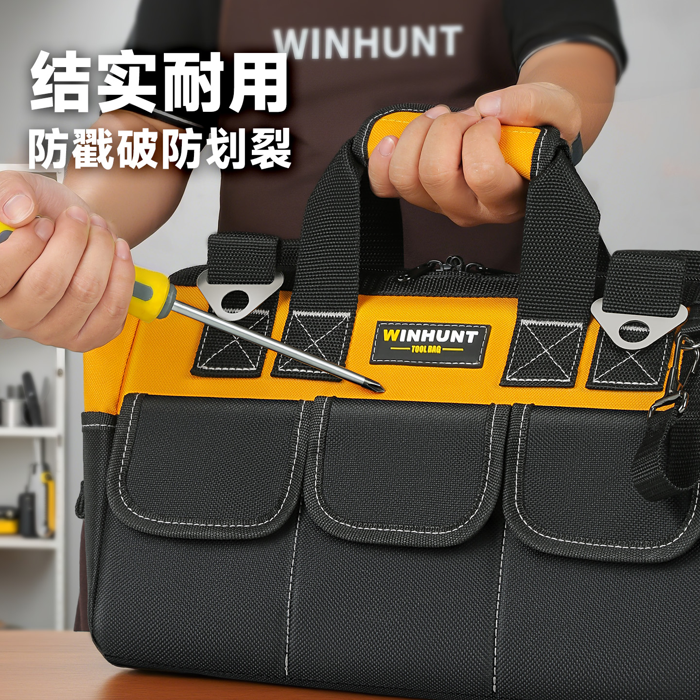 常胜客五金工具包木工大号工具箱帆布耐磨加厚大容量电工工具包