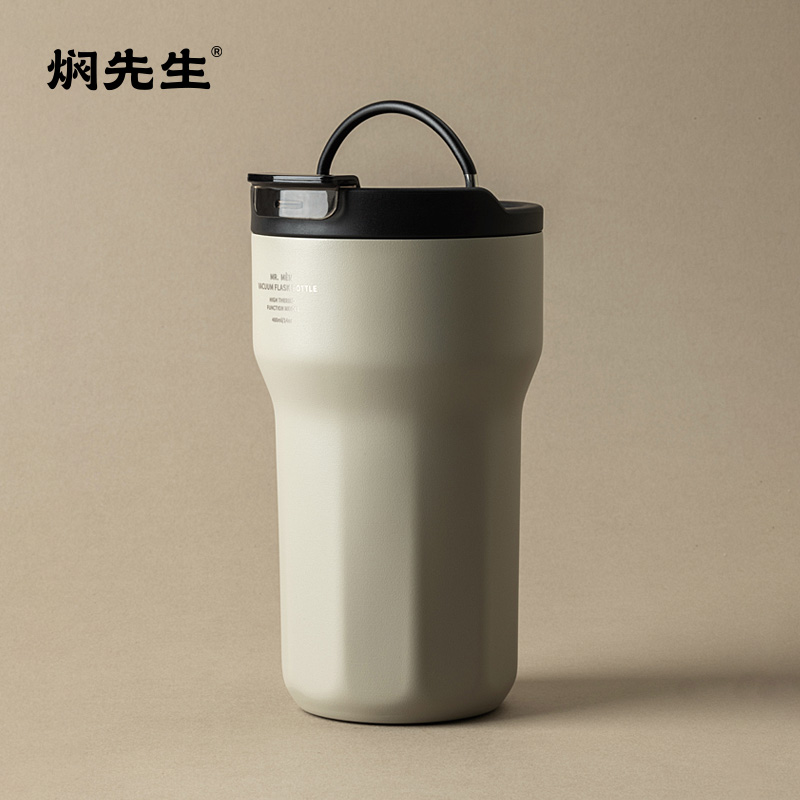 焖先生保温咖啡杯陶瓷覆层不锈钢内胆2025新款网红男女士便携外带