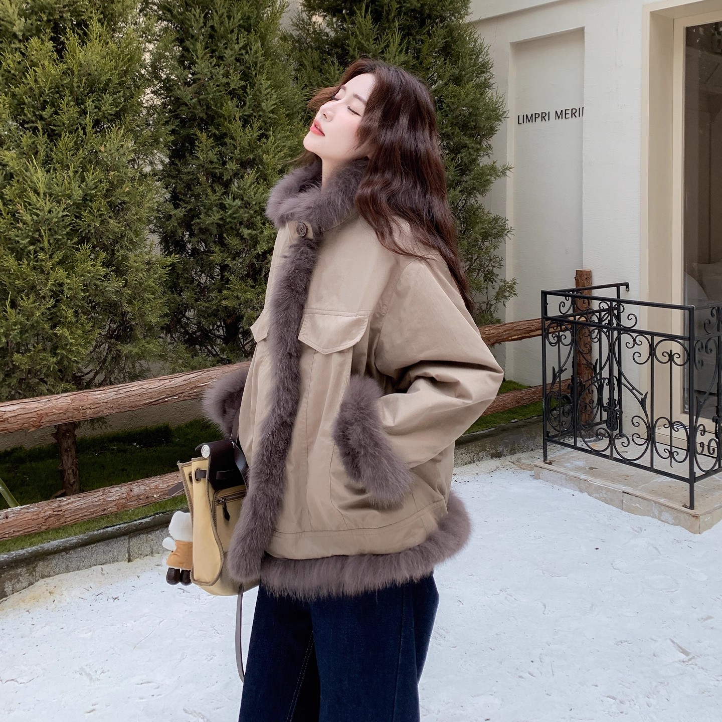 独特漂亮两面穿派克服短款厚外套女冬季2025新款加绒棉服流行爆款