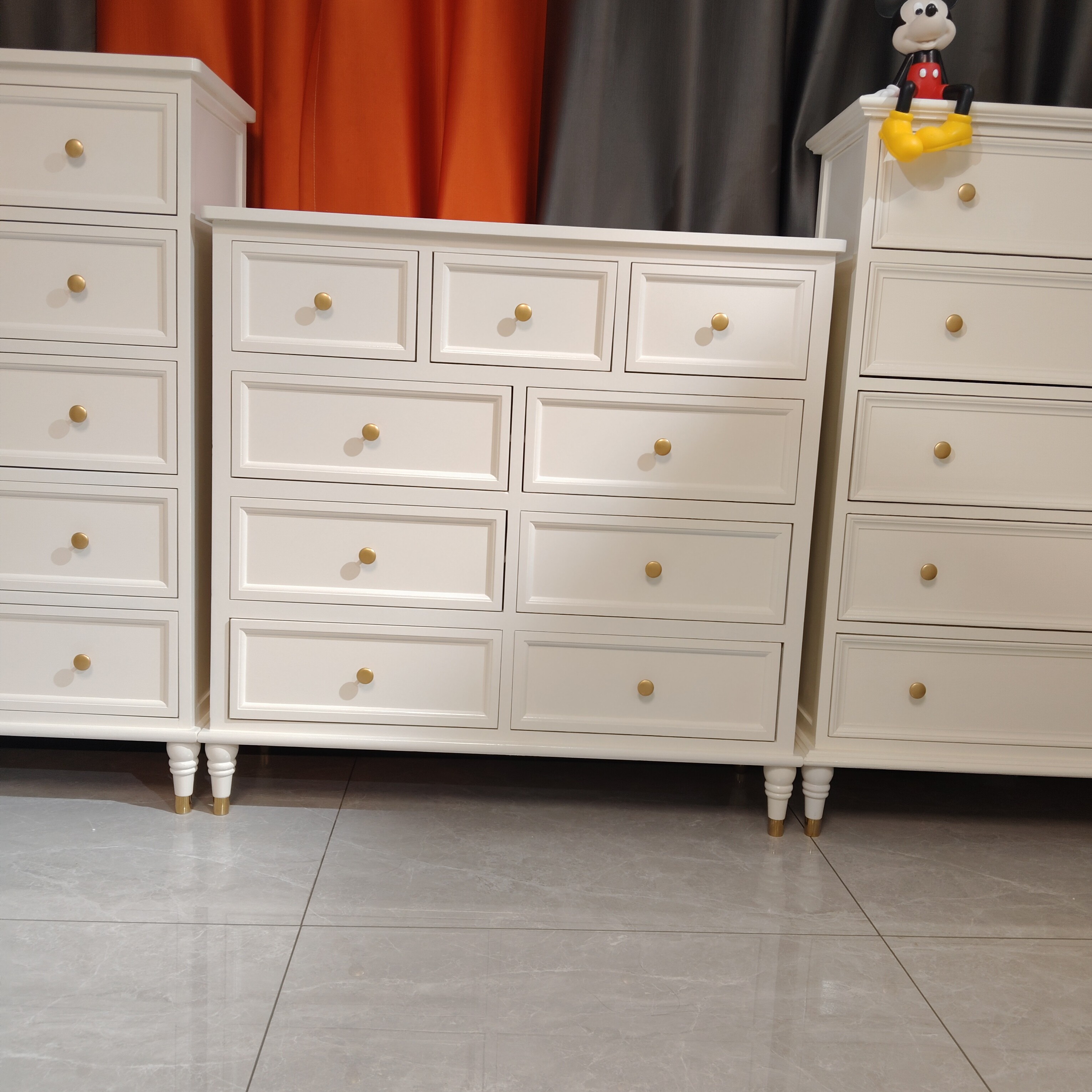 实木收纳柜轻奢简约卧室抽屉式客厅玄关家用储物柜靠墙法式斗柜