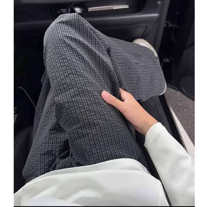 软糯松弛感工装裤男春秋季宽松直筒阔腿潮流oversize拖地休闲长裤