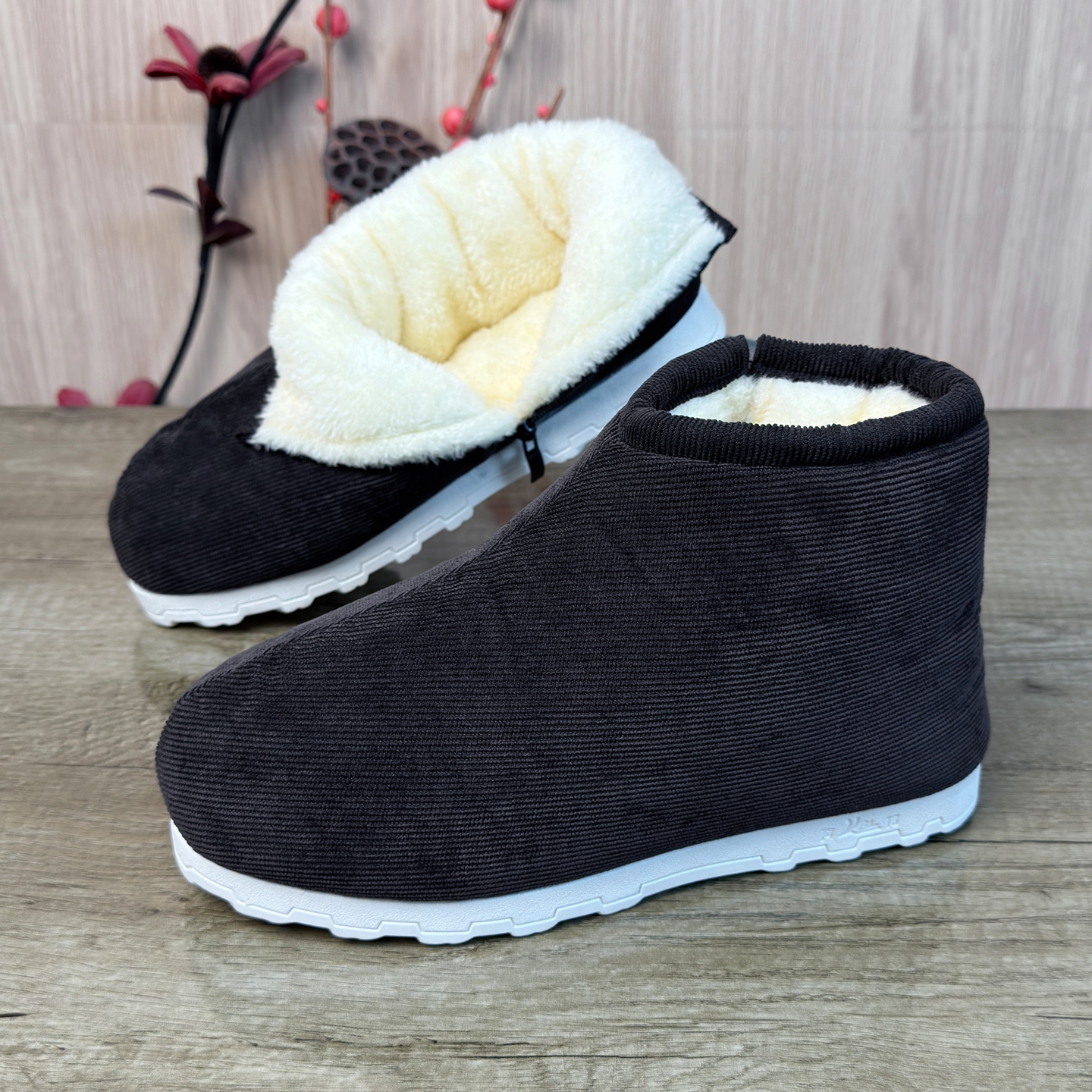 冬季棉鞋男加厚款老式手工中老年老人保暖布鞋老棉鞋高帮加绒防滑