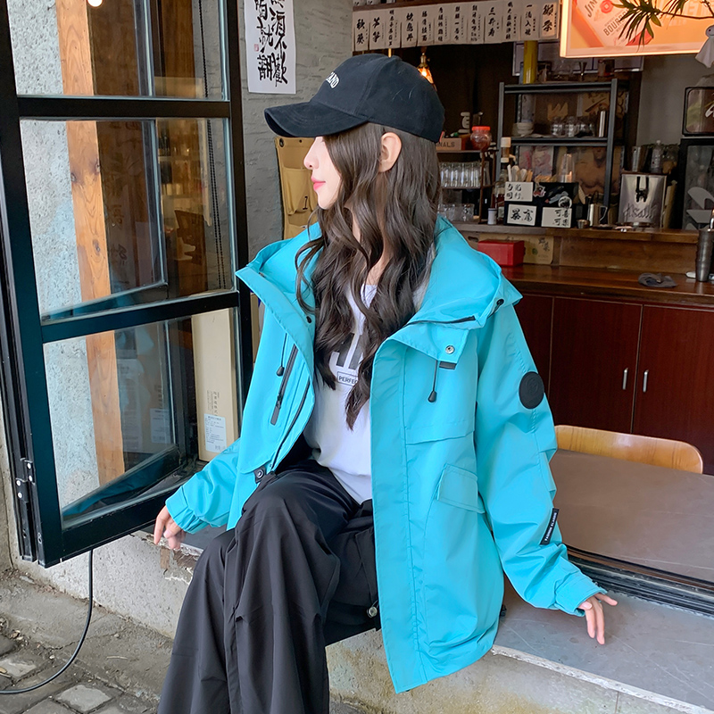 春秋外套连帽冲锋衣男女同款可拆卸内胆抓绒户外登山服