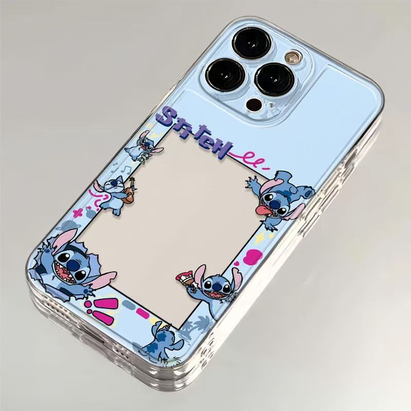 史迪仔相框适用苹果16手机壳小米14透明红米VIVO华为荣耀OPPO一加