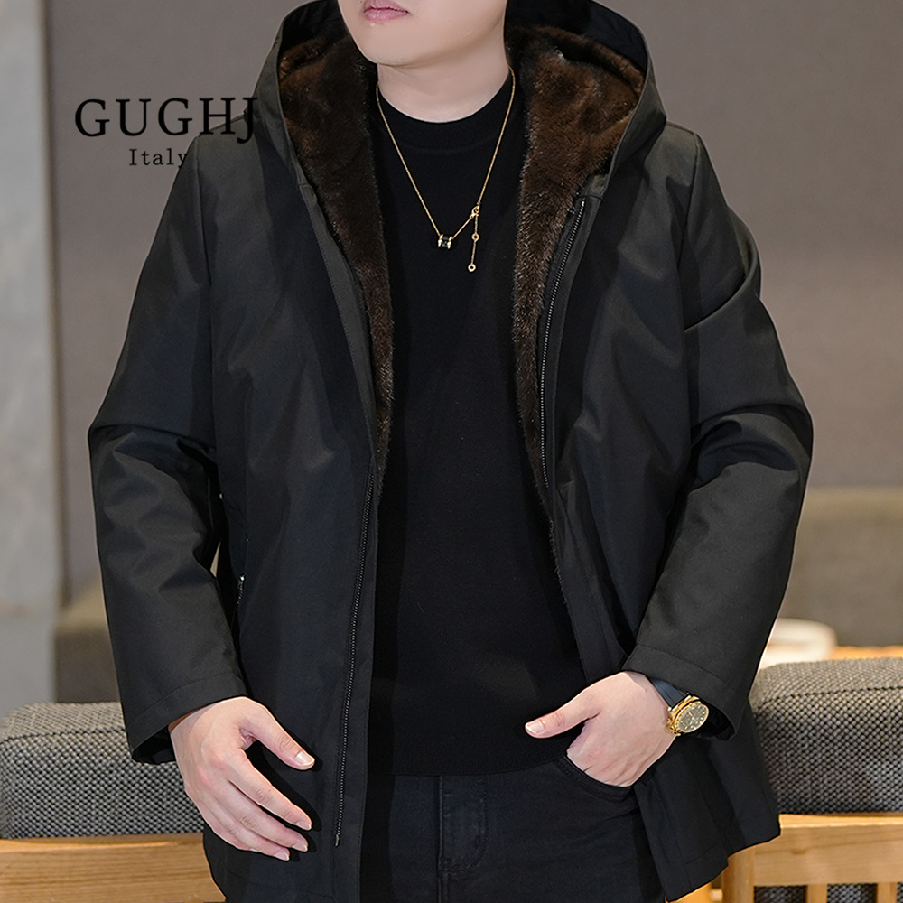 2025年新款欧货男士外套冬季时尚百搭休闲派克服精品保暖穿夹克