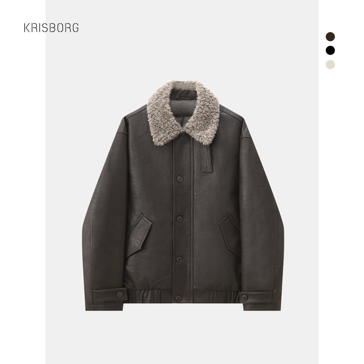 25年秋冬季羽绒服男白鸭绒休闲翻领皮衣夹克时尚百搭宽松保暖外套