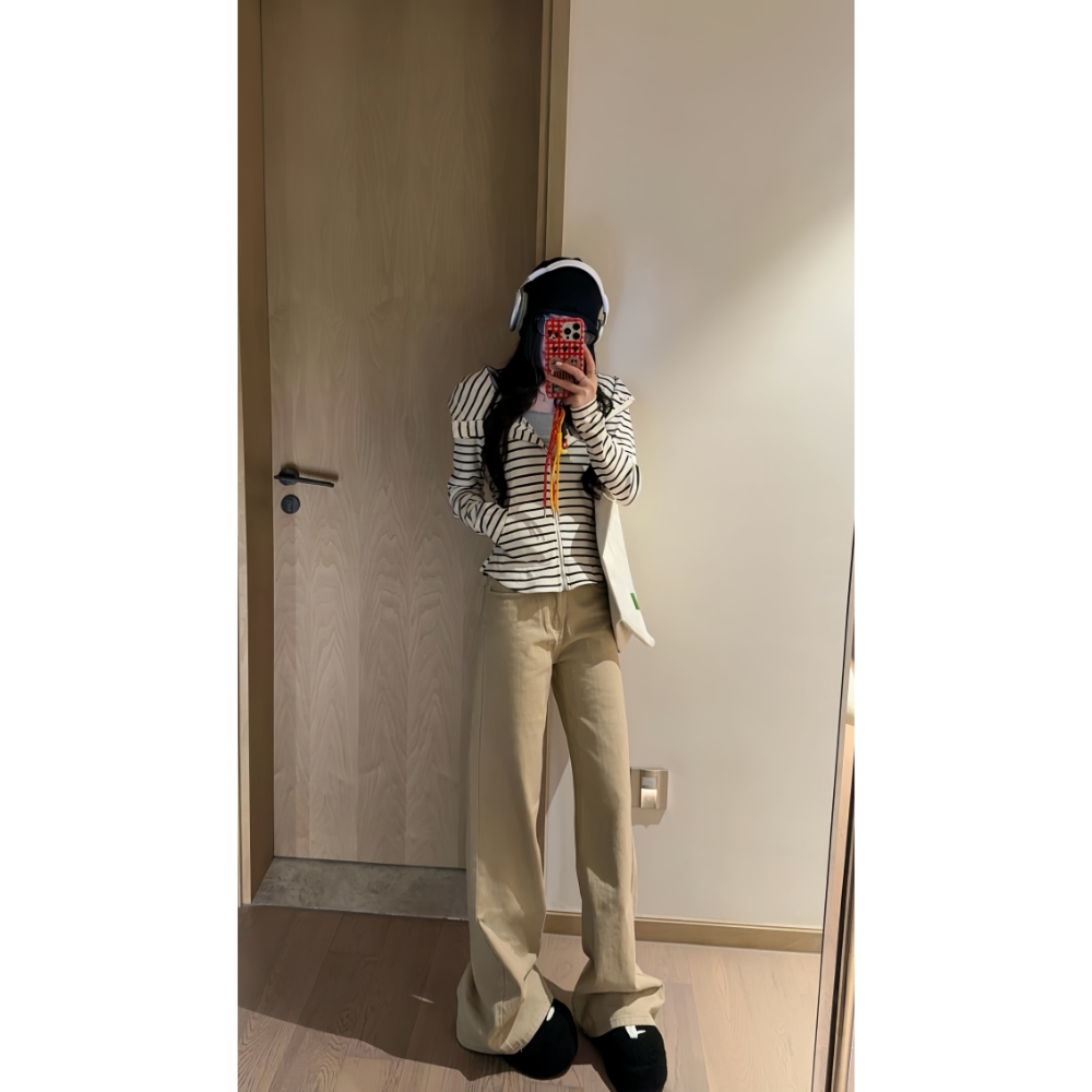 美式复古简约高级感高个子牛仔裤2025秋季显瘦遮跨垂感直筒阔腿裤
