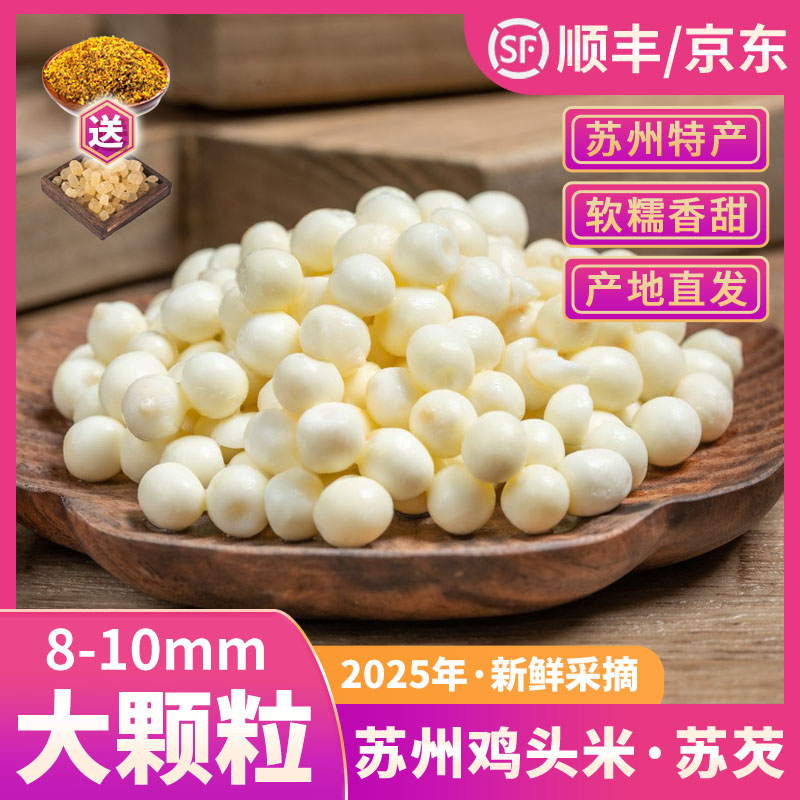 【大颗粒福利】苏州鸡头米新鲜采摘芡实软糯香甜苏州原产地 8-10mm
