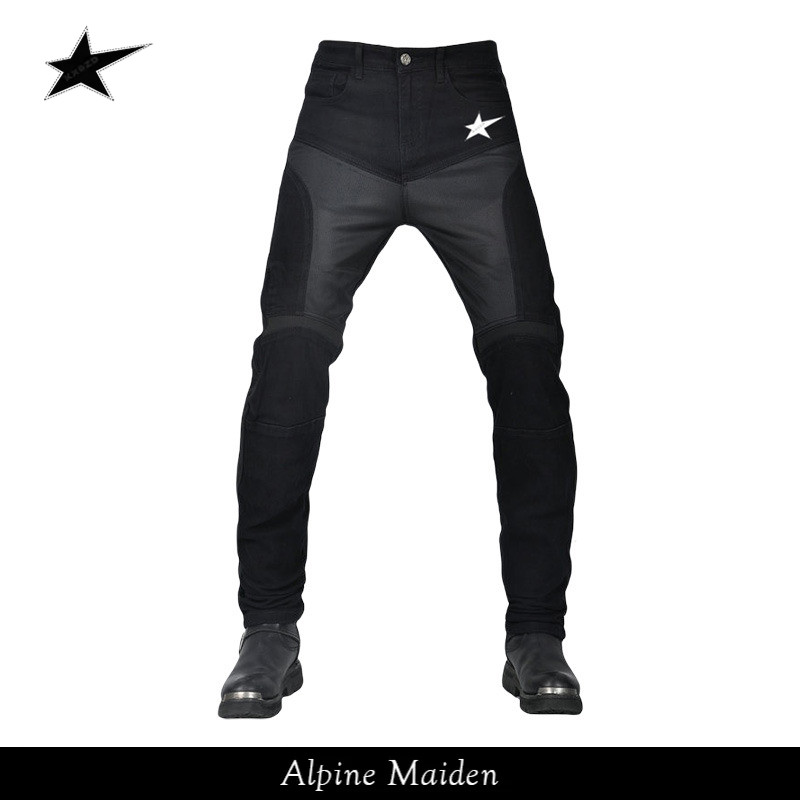 正品现货A星Alpine Maiden摩托车牛仔裤男女夏季网眼透气骑行裤