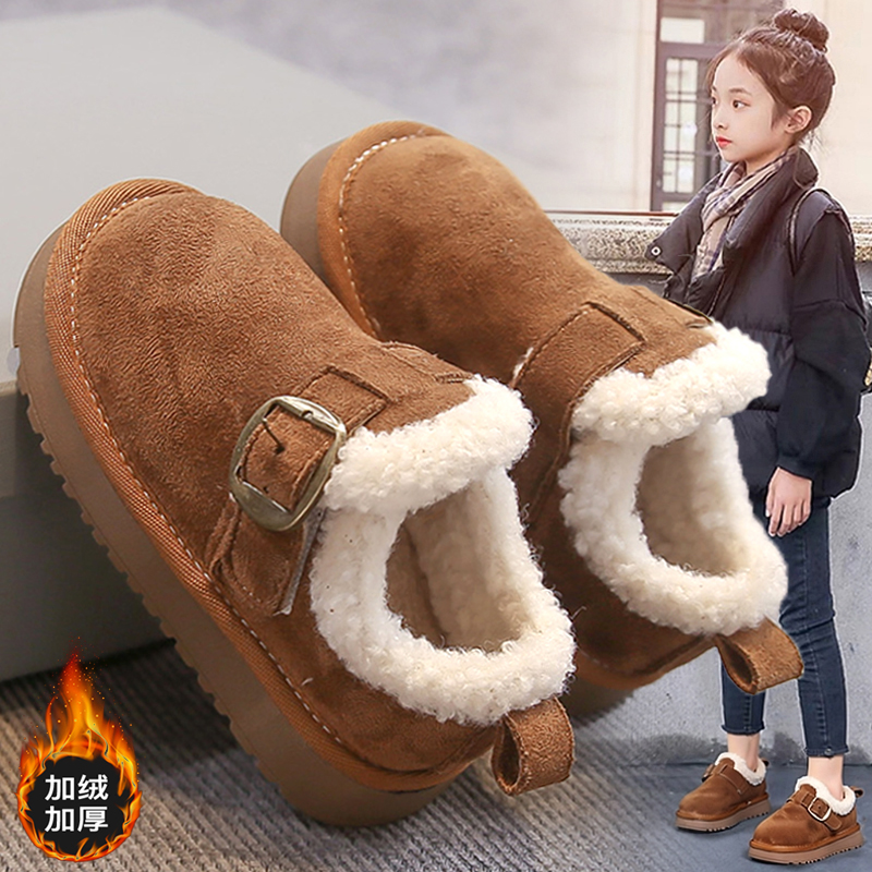 阿童木儿童棉鞋女童鞋子2025新款冬季软底保暖勃肯鞋女孩时尚冬鞋