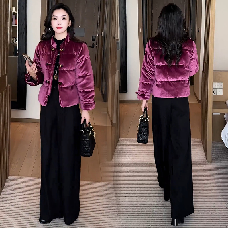 新中式国风羽绒棉服女冬季新款洋气显瘦小个子保暖百搭棉袄外套潮