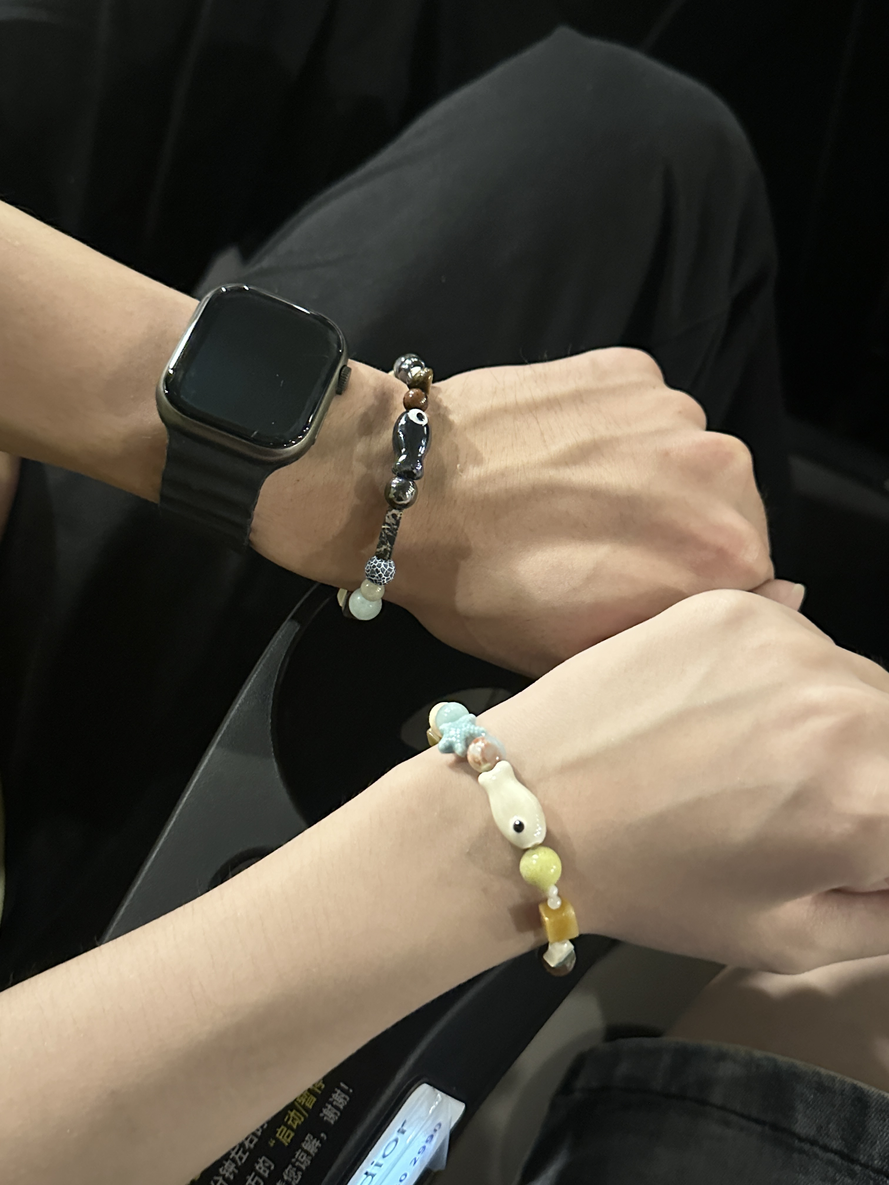 非金属树脂手链 情侣闺蜜手链手工可爱简约ins小众百搭情人节礼物