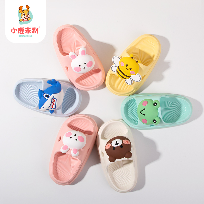 儿童拖鞋夏季男宝宝幼儿1家居室内防滑透气软底3轻便外穿卡通凉拖