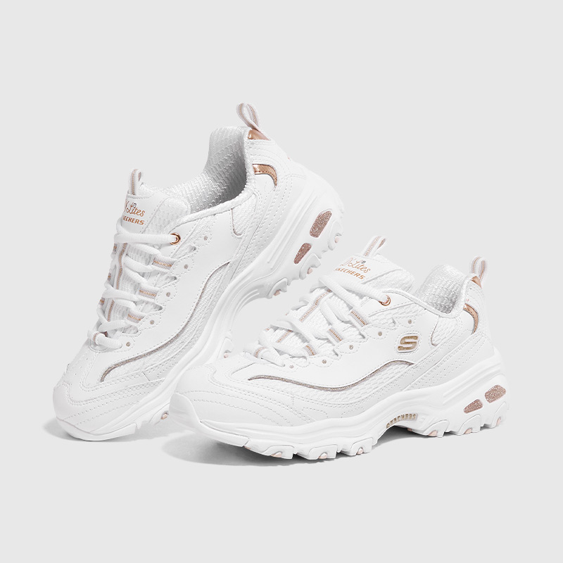 SKECHERS/斯凯奇【白金熊】透气女鞋熊猫鞋厚底运动出游穿搭老爹鞋