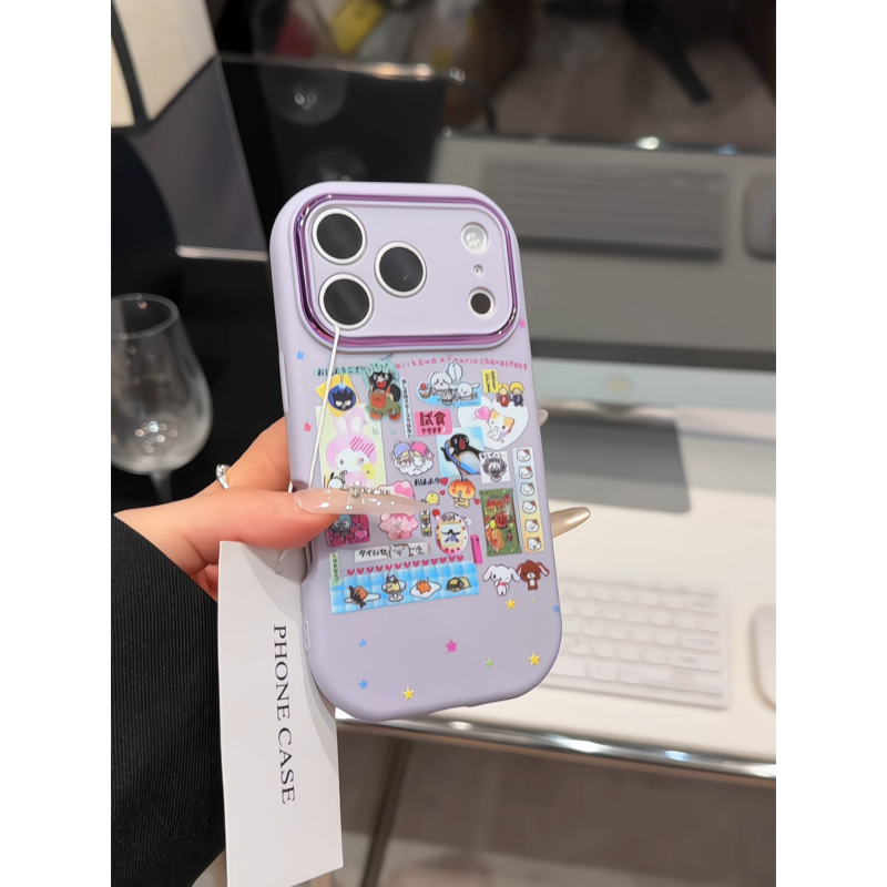 贴纸合集适用苹果17pro手机壳16pm小胖妹华为p80女oppo防摔小米17