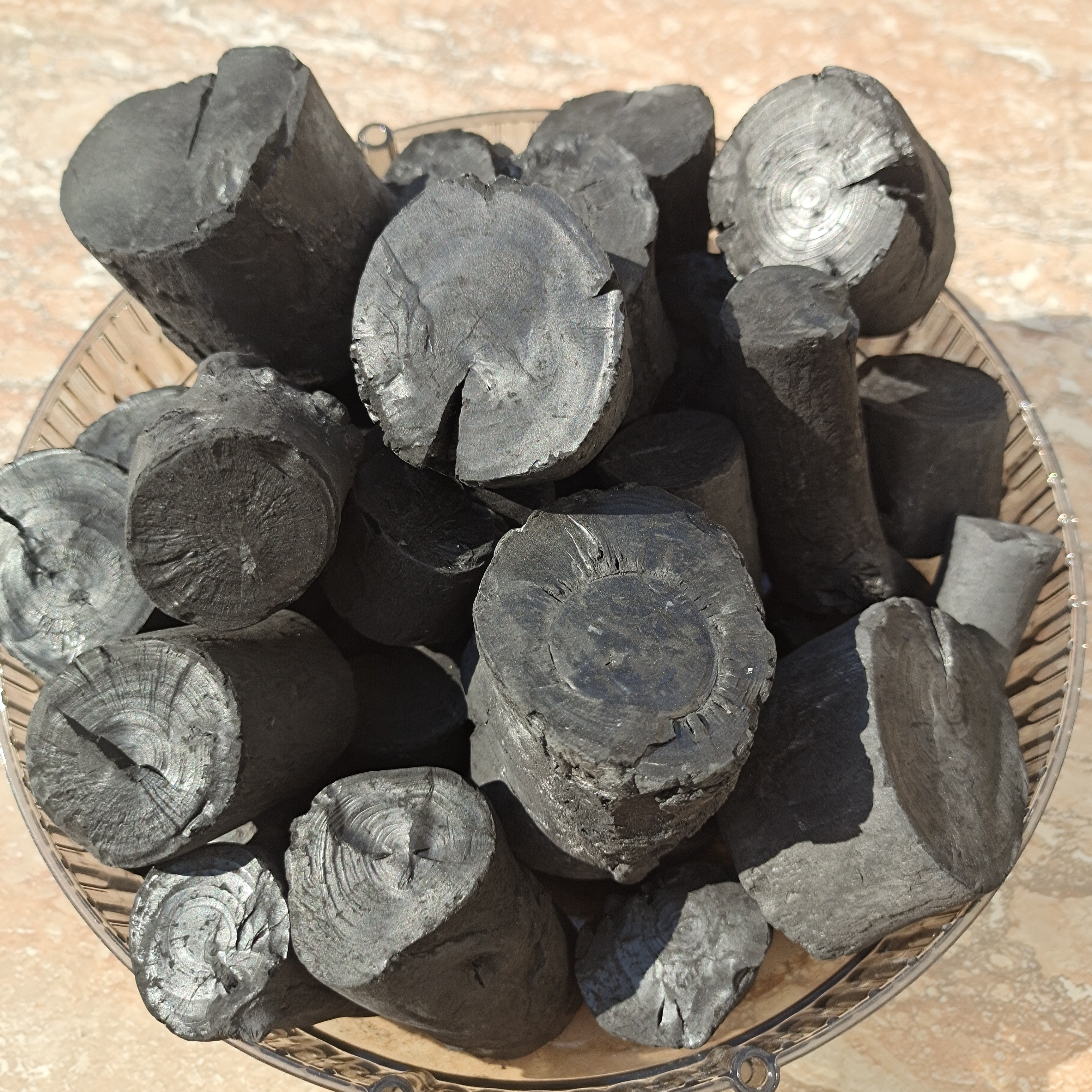 特高温苹果木炭炭丸围炉煮茶煲汤专用耐烧无烟无味(3公分到5公分)