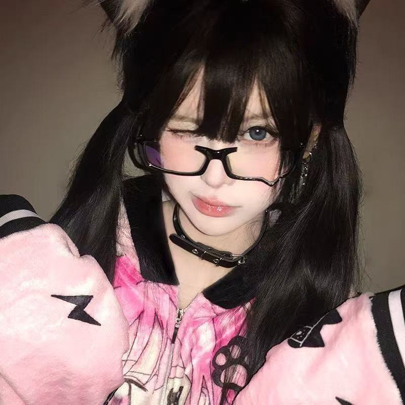 哭哭眼镜框 泪滴镜框 二次元凹造型装饰y2k镜框cos动漫拍照眼镜框