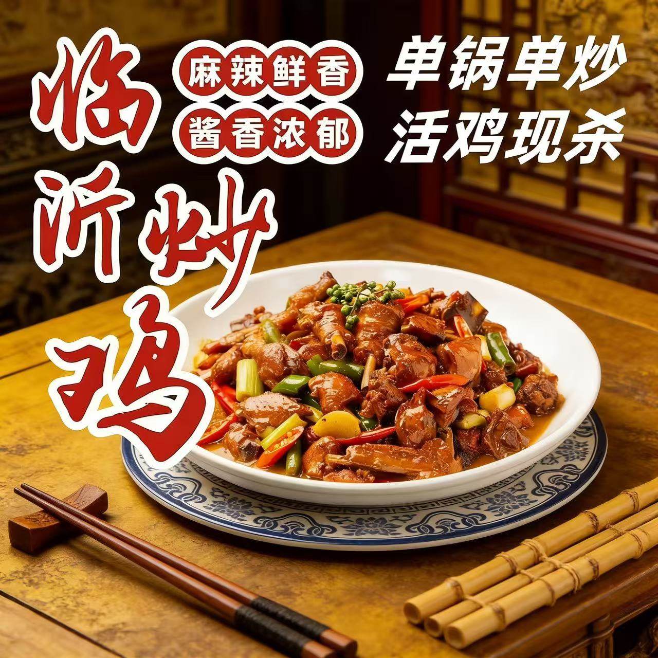临沂炒鸡特色美食散养鸡鲜香美味沂蒙特产真空包装京东发货